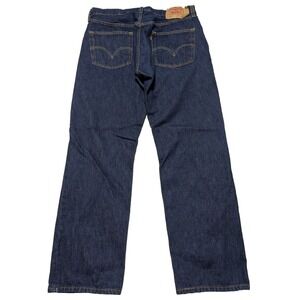 VTG Y2K Levis 501 Original Fit Men 36 (Actual 34x32) Dark Wash Blue Jeans EUC